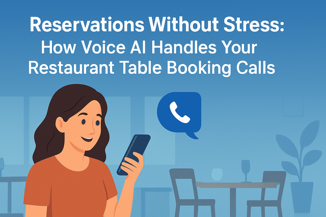 Reservations Without Stress: How Voice AI Handles Your Restaurant Tables Booking Calls